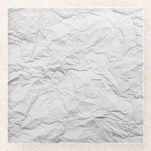 Papiertextur, detaillierter Hintergrund. Glasuntersetzer (Vorderseite)
