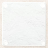 Papiertextur, detaillierter Hintergrund. Glasuntersetzer (Rückseite)