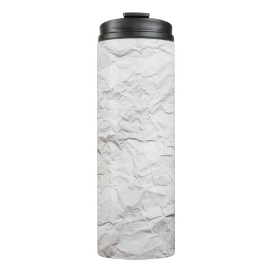 Papiertextur, detaillierter Hintergrund. Thermosbecher (Vorderseite)