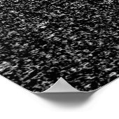 Papiertextur in Graufarbe Poster (Ecke)