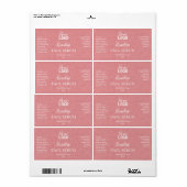 Papiertextur Rosa Rosehip Serummarken (Vorne)