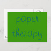 Papiertherapie Postkarte (Vorne/Hinten)