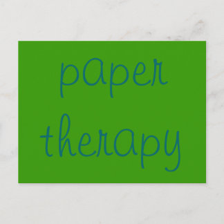 Papiertherapie Postkarte