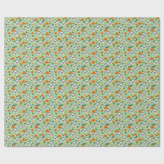 Papiertiere Geschenkpapier (Flach)