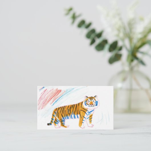 Papiertiger Visitenkarte (Stehend Vorderseite)