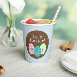 Papiertopf mit Ostereiern Pappbecher