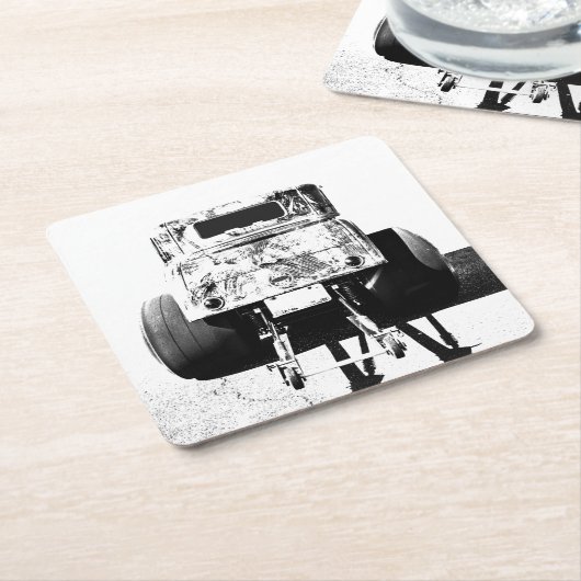 Papiertränke Rechteckiger Pappuntersetzer (angewinkelt)