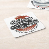 Papiertränke Rechteckiger Pappuntersetzer (angewinkelt)