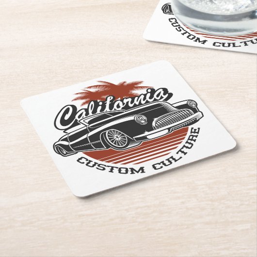 Papiertränke Rechteckiger Pappuntersetzer (angewinkelt)