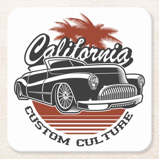 Papiertränke Rechteckiger Pappuntersetzer (Vorderseite)