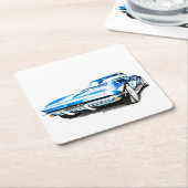 Papiertränke Rechteckiger Pappuntersetzer (angewinkelt)