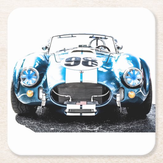 Papiertränke Rechteckiger Pappuntersetzer (Vorderseite)