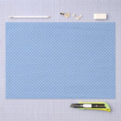 Papiertuch/blaue Polka-Punkte Seidenpapier (Handwerk)