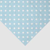 Papiertuch/leicht blaue Polka-Punkte Seidenpapier (Detail)