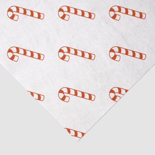 Papiertuch - rote, gestreifte Kanistöcke Seidenpapier (Detail)