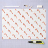 Papiertuch - rote, gestreifte Kanistöcke Seidenpapier (Handwerk)