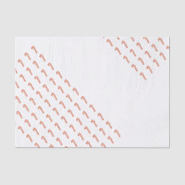 Papiertuch - rote, gestreifte Kanistöcke Seidenpapier