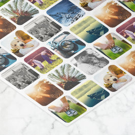 Papiertücher 10 Foto, weiß gerundet Seidenpapier