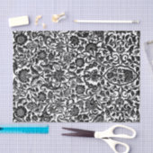 Papiertücher Antiquitäten Blumenzauber Schwarz-wei Seidenpapier (Handwerk)