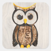 Papiertücher aus Holzpapier - Cho Quadratischer Aufkleber (Vorderseite)