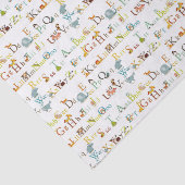 Papiertücher - Farbenfrohe Alphabet Seidenpapier (Ausschnitt)