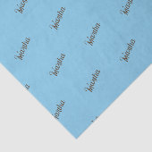 Papiertücher für antike Namen (Sky Blue & Copper) Seidenpapier (Ausschnitt)