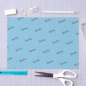 Papiertücher für antike Namen (Sky Blue & Copper) Seidenpapier (Handwerk)