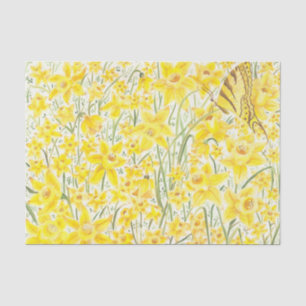Papiertücher für die gelbe Blume Seidenpapier