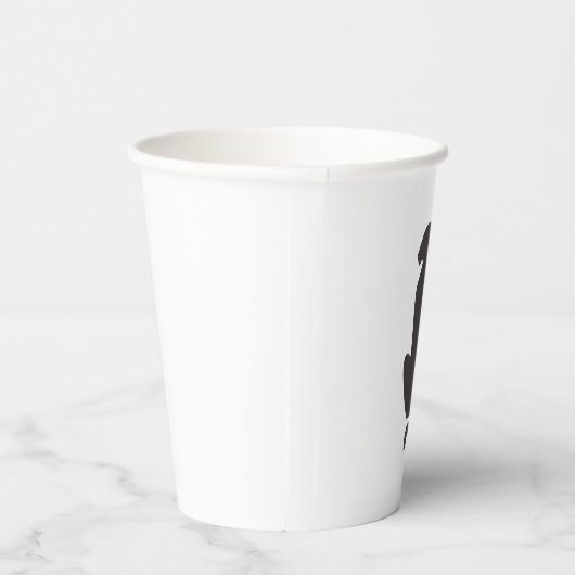 Papiertücher für die schwarze Katze-Silhouette Pappbecher (Rechts)