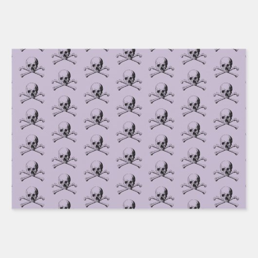 Papiertücher für die Umhüllung von Skull und Cross Geschenkpapier Set (Vorderseite 3)