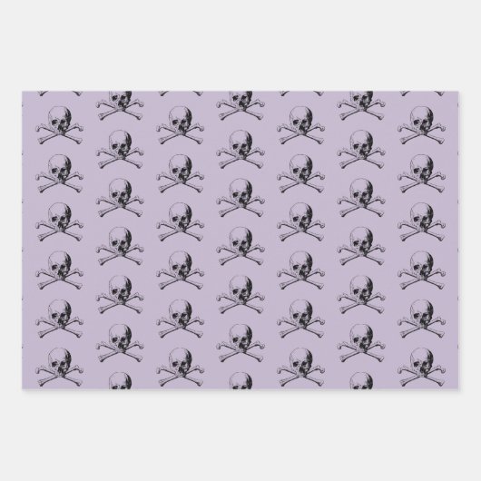 Papiertücher für die Umhüllung von Skull und Cross Geschenkpapier Set (Vorderseite)