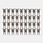 Papiertücher für Elch Holiday Geschenkpapier Set (Vorderseite 2)