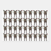 Papiertücher für Elch Holiday Geschenkpapier Set (Vorderseite)