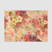 Papiertücher für Florals Orange und Rote Decopage Seidenpapier (Vorderseite)