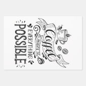 Papiertücher für Kaffee Geschenkpapier Set (Vorderseite 2)