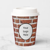 Papiertücher im Brillenstil Pappbecher (Rückseite)