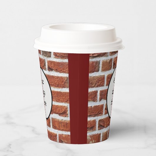 Papiertücher im Brillenstil Pappbecher (Rechts)