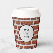 Papiertücher im Brillenstil Pappbecher (Vorderseite)