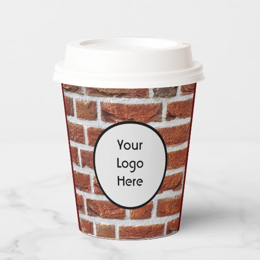 Papiertücher im Brillenstil Pappbecher (Vorderseite)