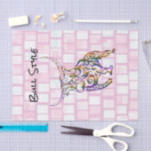 Papiertücher im Stilstil, rosa Ziegel Seidenpapier (Handwerk)