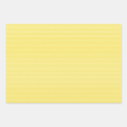 Papiertücher mit drei Schatten, gelbe Streifen Geschenkpapier Set (Vorderseite 2)