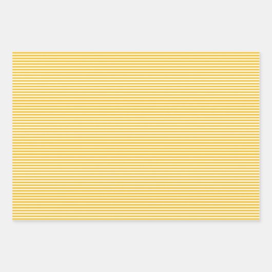 Papiertücher mit drei Schatten, gelbe Streifen Geschenkpapier Set (Vorderseite)
