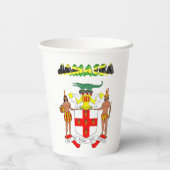 Papiertücher mit jamaikanischer Flagge Pappbecher (Rückseite)