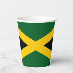 Papiertücher mit jamaikanischer Flagge Pappbecher