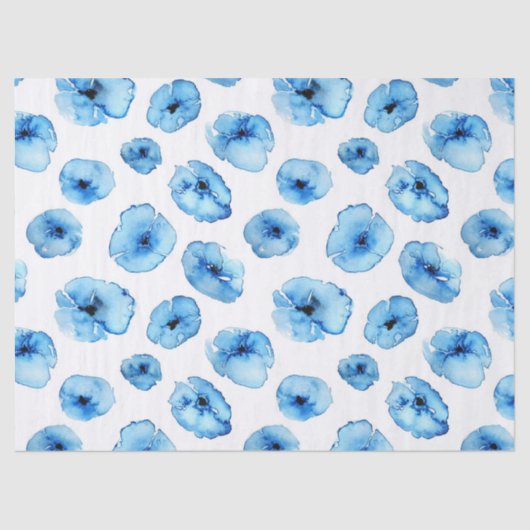 Papiertücher + Papierentpackung - blaue Pflaumen Seidenpapier (Vorderseite)