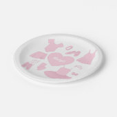 Papiertücher - weißer Hintergrund Pappteller (Schrägansicht)