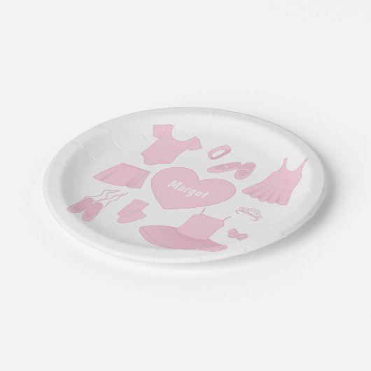 Papiertücher - weißer Hintergrund Pappteller (Schrägansicht)