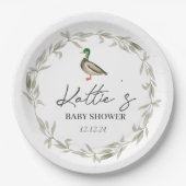 Papiertüte aus Entenpapier, mallarde Teller. Pappteller (Vorderseite)