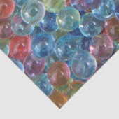 Papiertüte aus farbigen Glasperlen Seidenpapier (Detail)