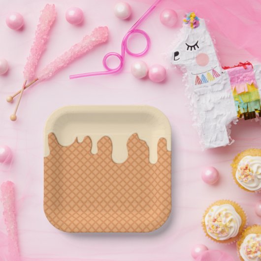 Papiertüte aus Trockeneis Pappteller (Party)